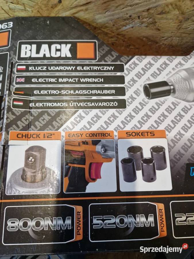 ELEKTRYCZNY KLUCZ UDAROWY 800Nm 12 2200W Głogowa