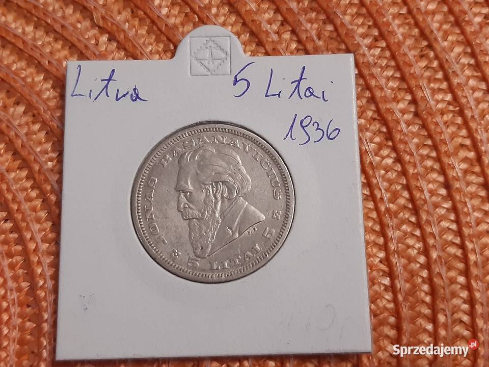 monbeta srebrna Litwy z 1936r podlaskie sprzedam