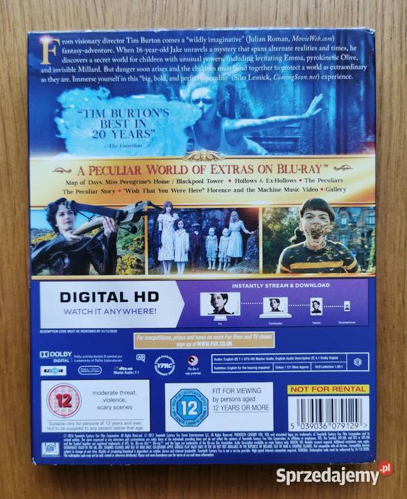 Miss Peregrines Home for Peculiar Children pełne Parzęczew