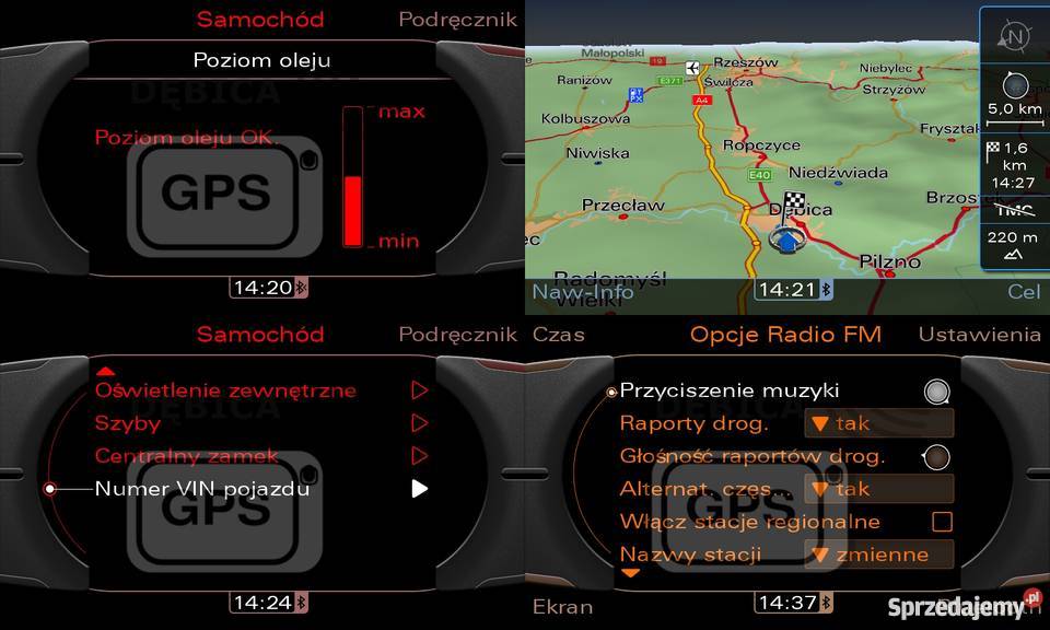 Audi Polskie Menu Lektor MMI 3G A4 A5 A6 A8 Q5 małopolskie sprzedam