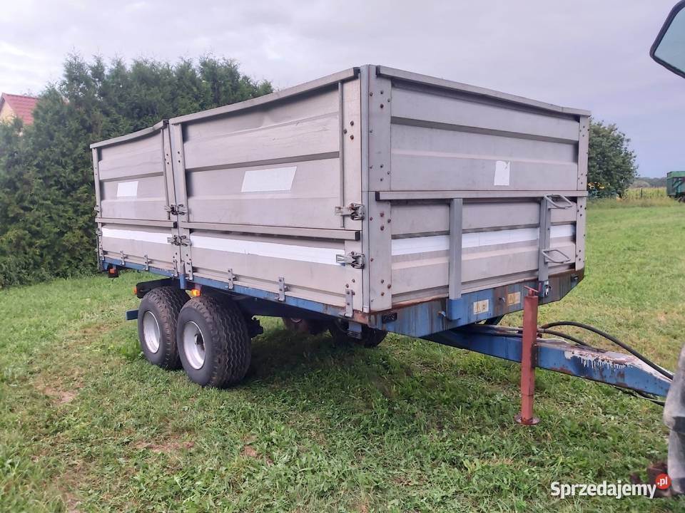 Przyczepa wywrotka tandem Husqvarna prod 1997 Przyczepy rolnicze Maszyny rolnicze Jabłonowo Pomorskie