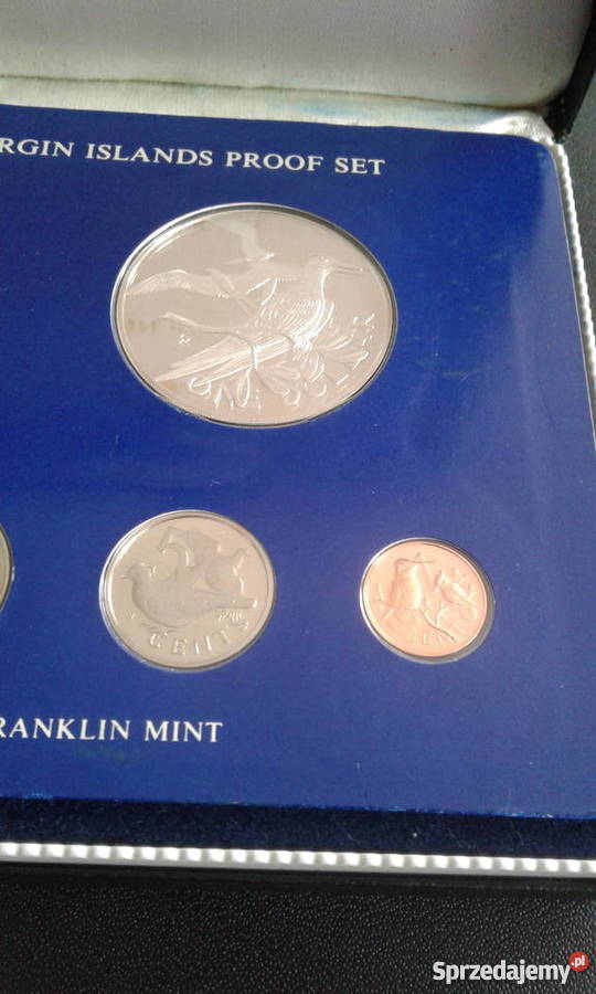 Zestaw z Wysp Dziewiczych 1975 r 1 cent do 1 Konin sprzedam