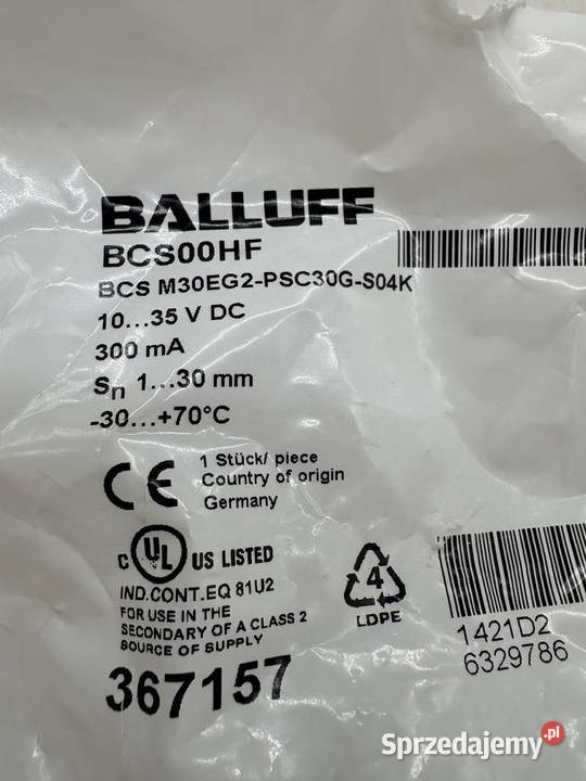 Balluff BCS00HF BCS M30EG2PSC30GS04K Czujnik Warszawa sprzedam