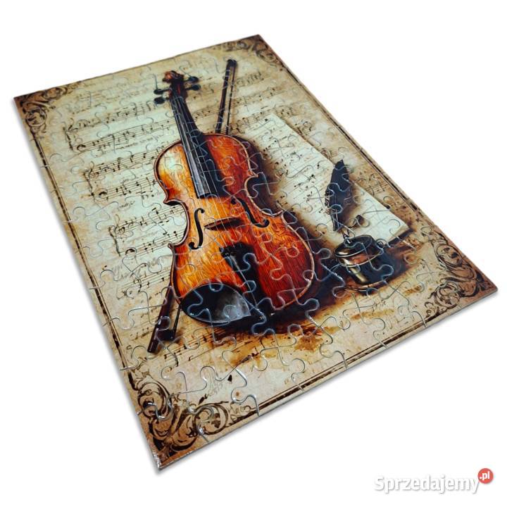 Puzzle Skrzypce Retro 88 el A4 27x195 Do Dębna