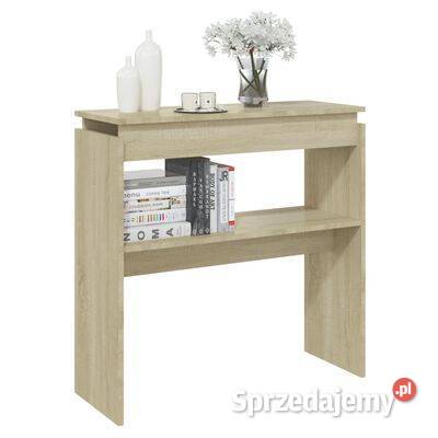 vidaXL Stolik konsolowy dąb sonoma 80x30x80 mazowieckie