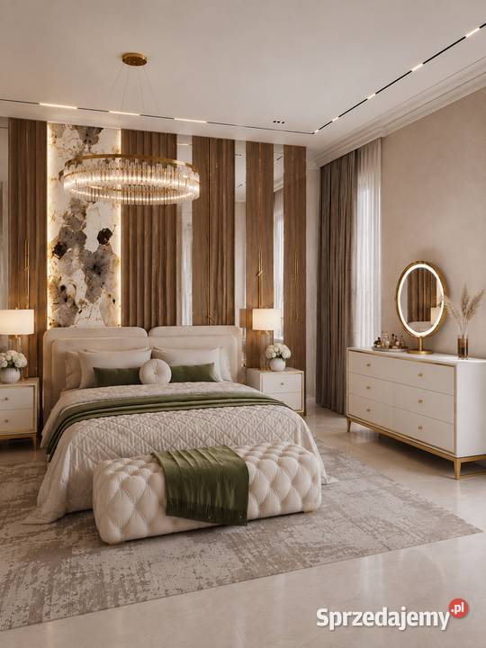 Ekskluzywne Łóżko Tapicerowane SERENA Nowoczesne Warszawa