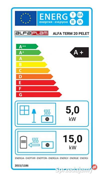 ALFA THERM kuchnia na pellet z funkcją co20 kW Wałbrzych