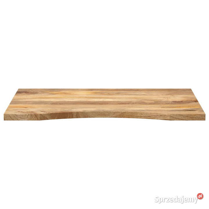 Blat biurka z wycięciem 80x60x25 surowe drewno Warszawa