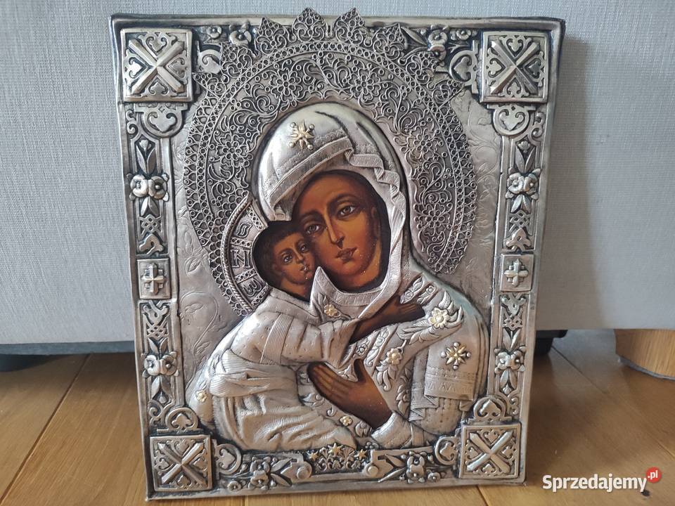 Piękna ikona Matki Boskiej pocieszenia łódzkie Łódź