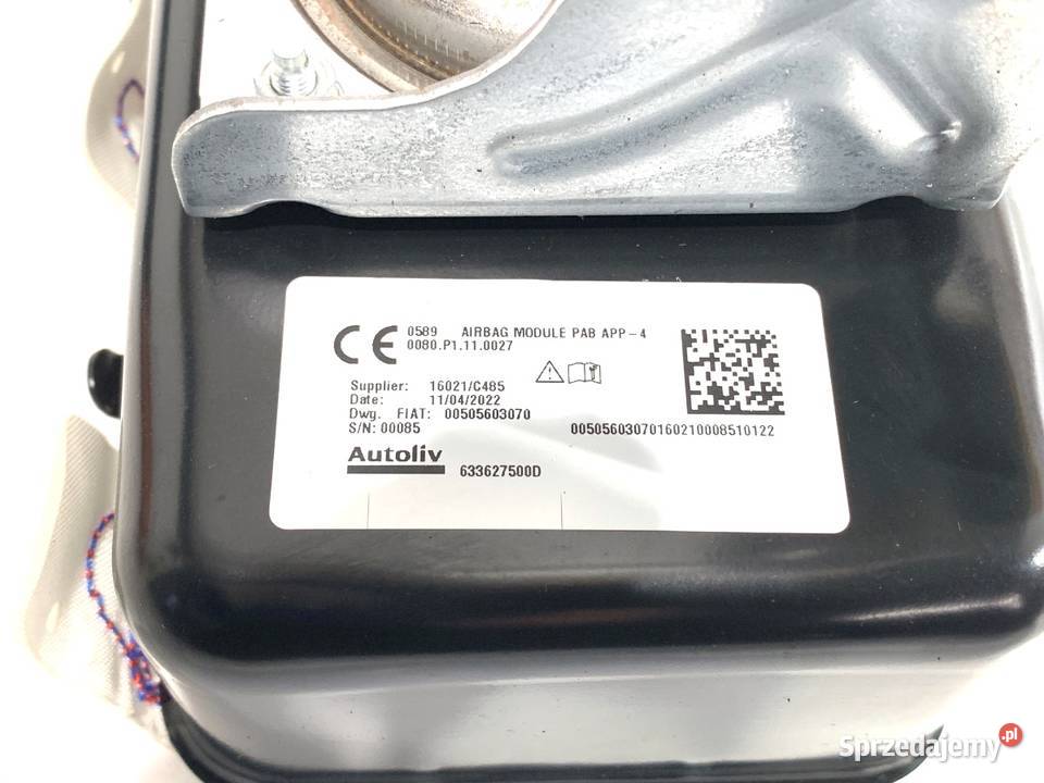 PODUSZKA POWIETRZNA PASAŻERA ALFA STELVIO Części samochodowe