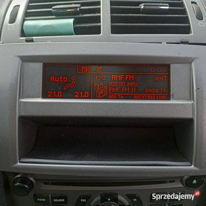Peugeot 407 wyświetlacz radia nawiewu Sieradz