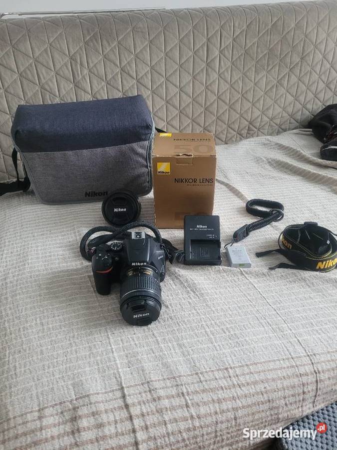 Aparat Nikon D3500 dwa obiektywy dwie baterie Aparaty Wrocław