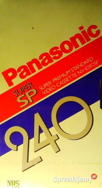 Kaseta VHS Panasonic super SP 240 minut używana Kraków sprzedam