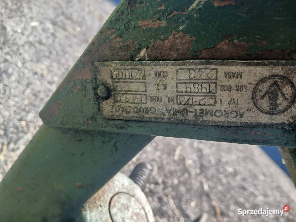 Pług 2 skibowy grudziądzki możliwość transportu