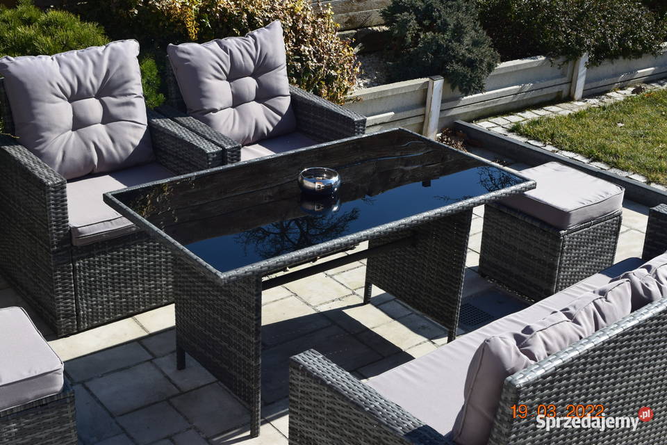zestaw mebli ogrodowych technorattan 212stolik małopolskie Bosutów