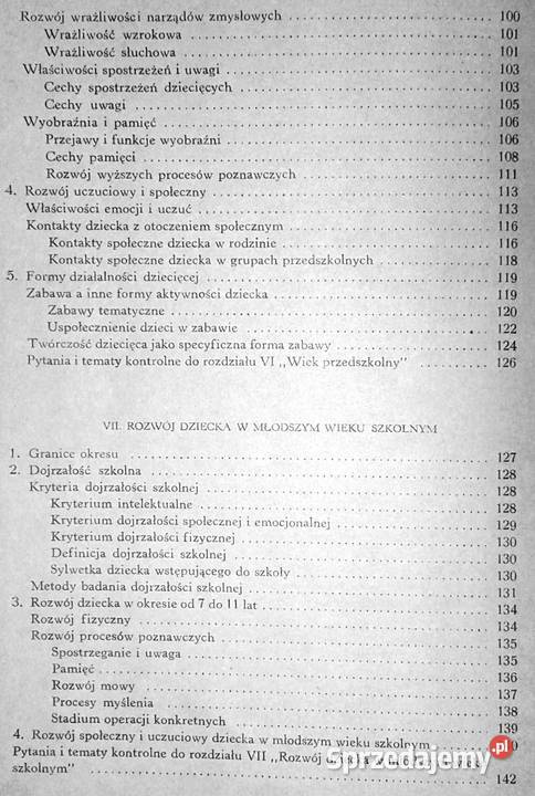 Psychologia rozwojowa Maria Przetacznikowa Rok wydania 1974 Chełm