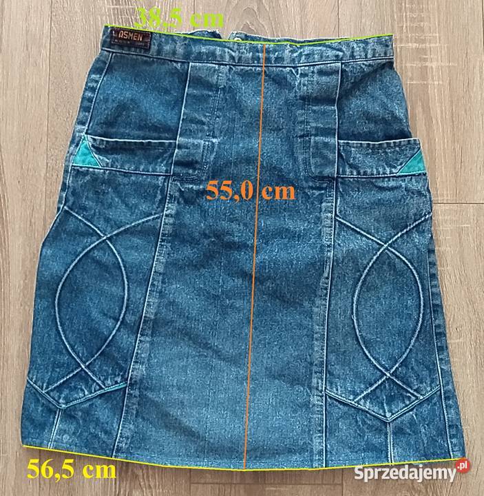 Spódnica damska ASMEN jeans niebieski Hajnówka