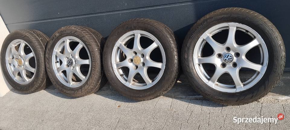 Oryginalne alu VW 16 5x112 opony letnie Mabor aluminiowe Wrocław sprzedam