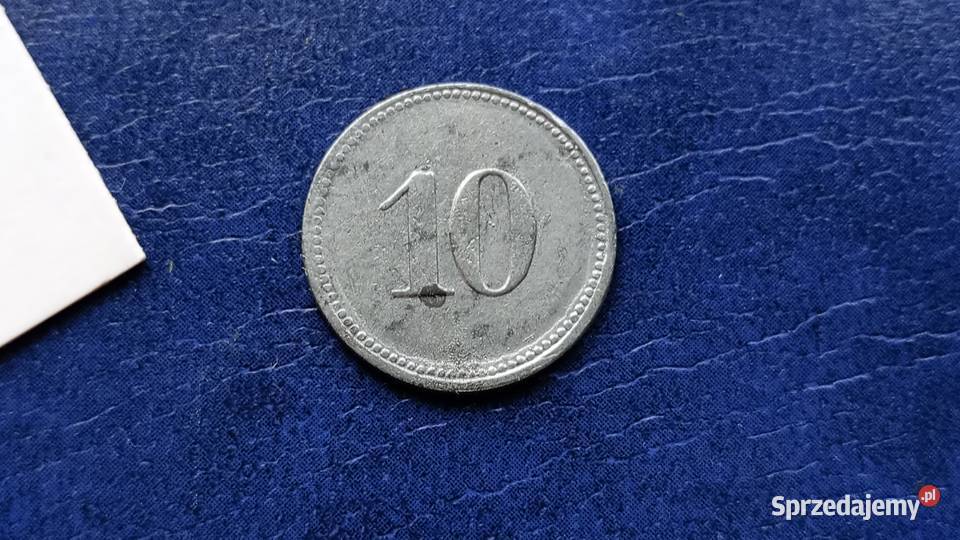 Stare monety 10 fenig 1917 Sonfhofen Niemcy Lesko