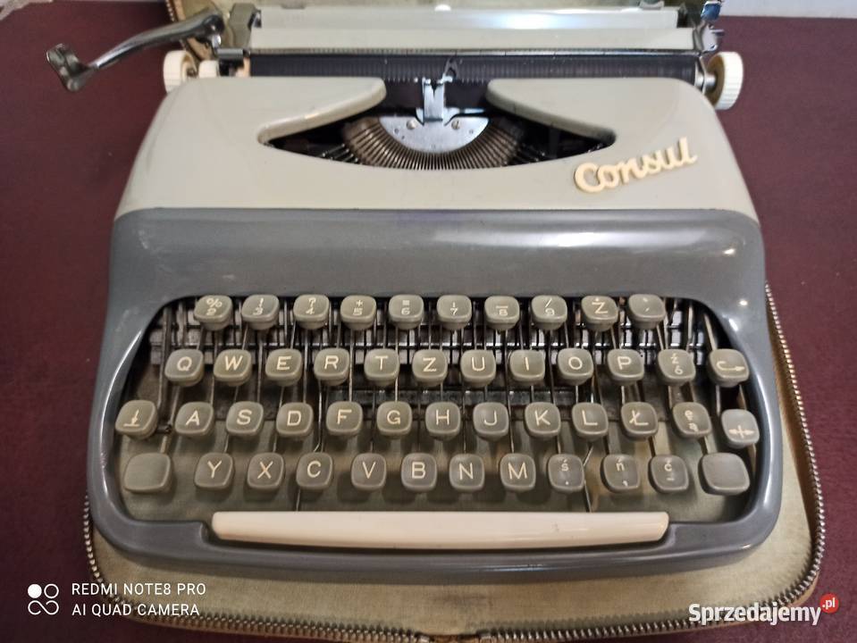 Maszyna do pisania Consul gwarancja instrukcja Antyki, Sztuka, Kolekcje Gniezno