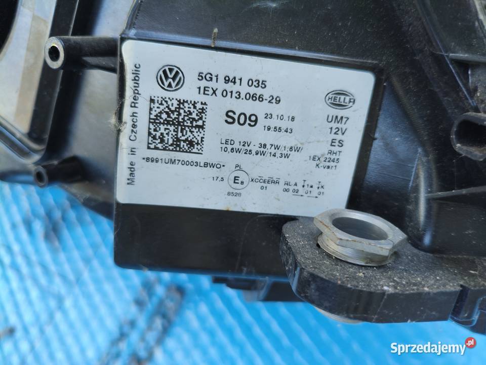 VW Golf 7 R zderzak przednidodatki
