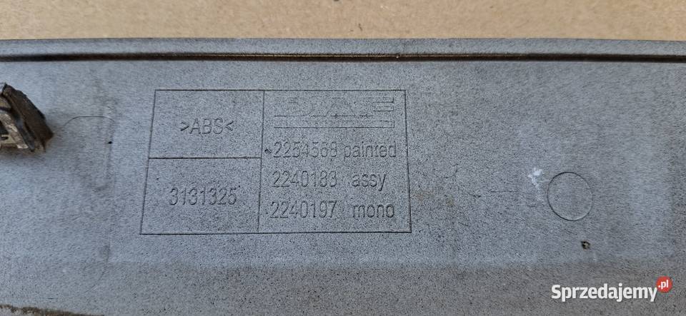 DAF XF XG LISTWA GRILLA ATRAPY MASKI ORYGINAŁ lubuskie Bieleń