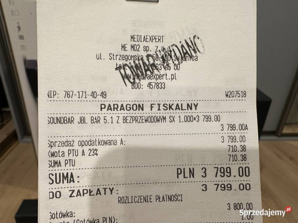 Soundbar JBL BAR 51 Dolby Digital 4K Ultra HD dolnośląskie Kudowa-Zdrój