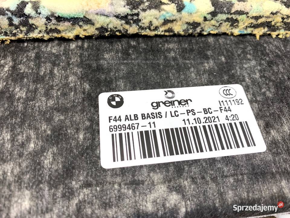 PÓŁKA TYŁ BMW F44 SportowyCoupe OSŁONA BAGAŻNIKA sprzedam