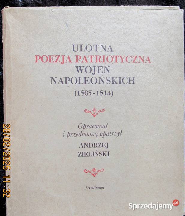 Teka z ulotną poezją doby napoleońskiej 18051814 Bychawka Trzecia
