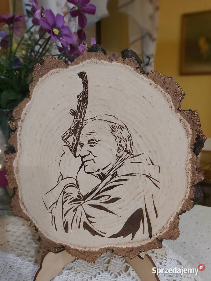 Obrazki wypalane w drewnie sprzedam