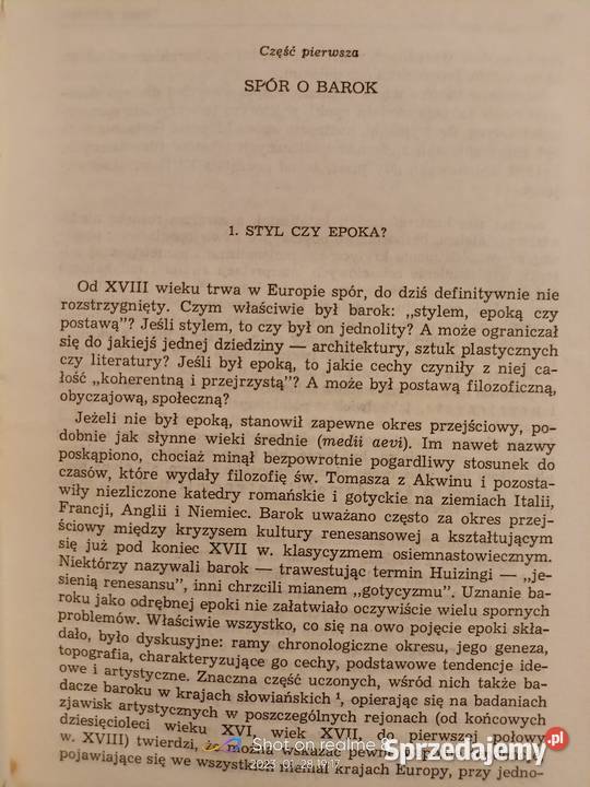 Spór o Barok Sobolewska książki Warszawa