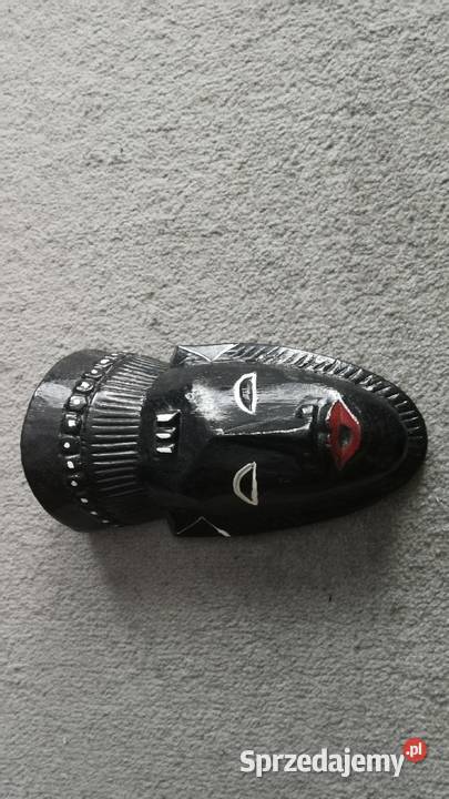 Maska drewniana czarna wymiar 23 dł14 szer Rzeszów