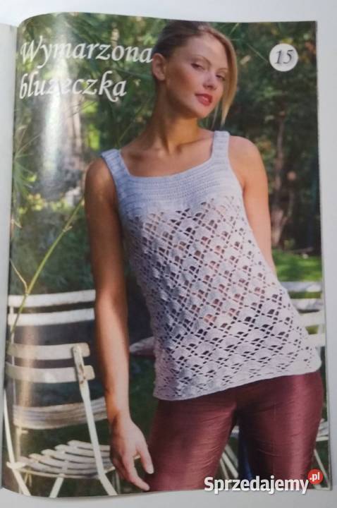 Dama w swetrze 82010 szydełko druty Gdańsk