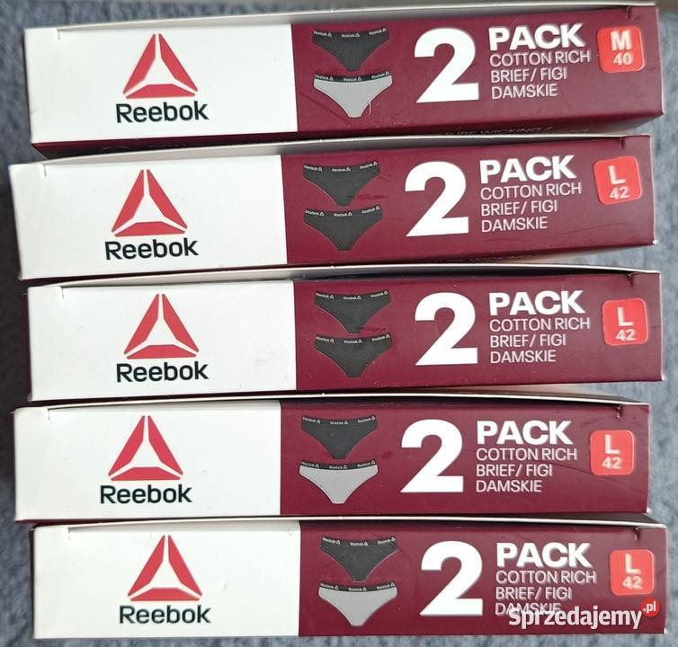REEBOK figi damskie 2pak rozmiar L 42 kolor Ełk