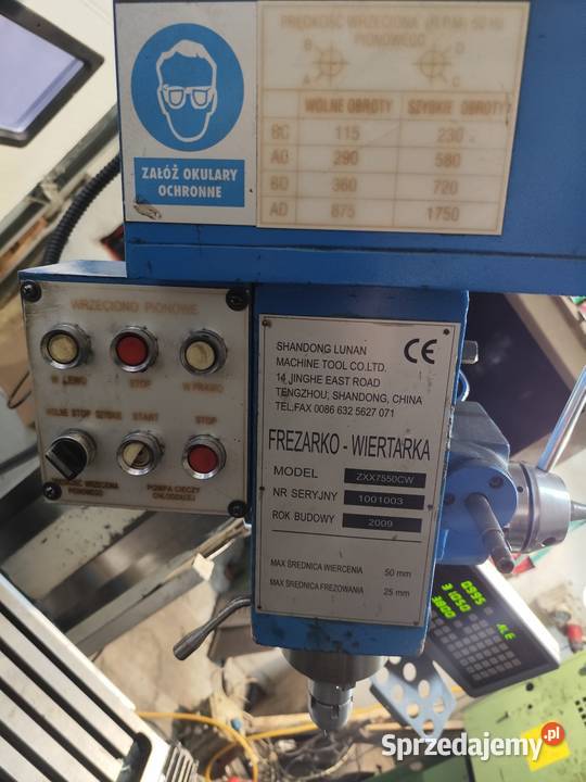 Frezarka Wiertarka wiertarko frezarka ZX 7550 do
