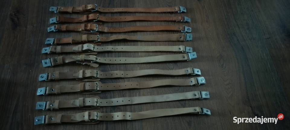 Skórzane paski do hełmów wojskowych PRL loftt podkarpackie Jarosław sprzedam