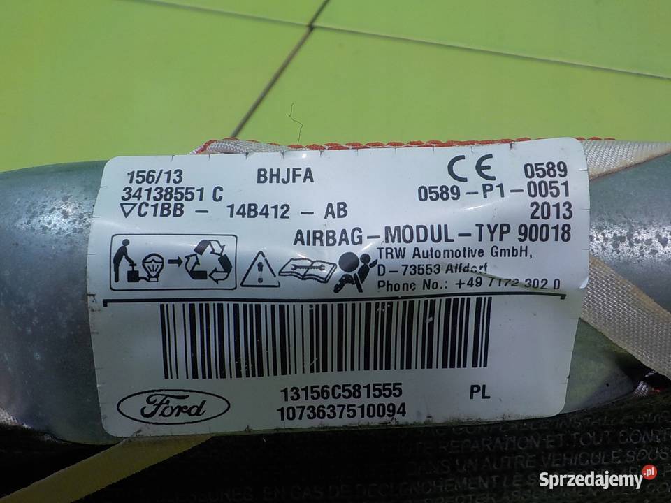 FORD FIESTA MK7 LIFT 10 B 13r HB 5D kurtyna Wyposażenie wnętrza sprzedam