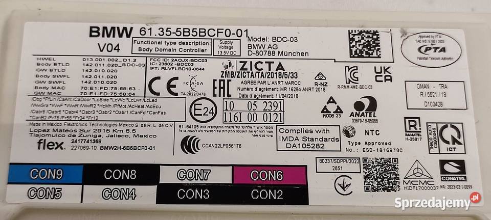 BMW F44 218I MODUŁ BDC 5B5BCF0 osobowe Motoryzacja