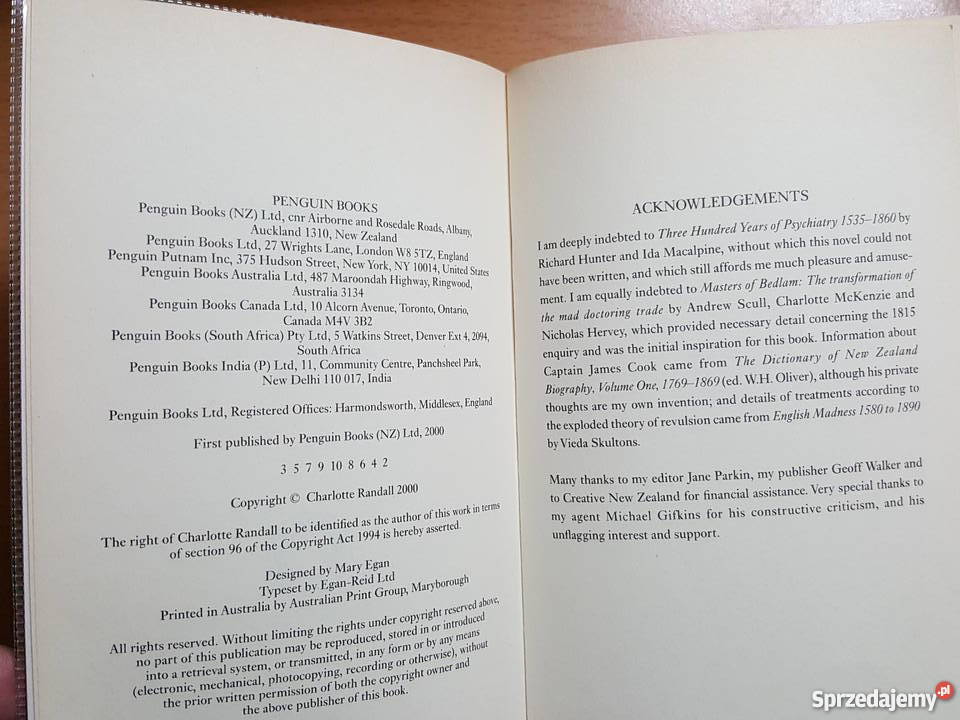 Książka angielsku The Curative Charlotte Randall Złotniki