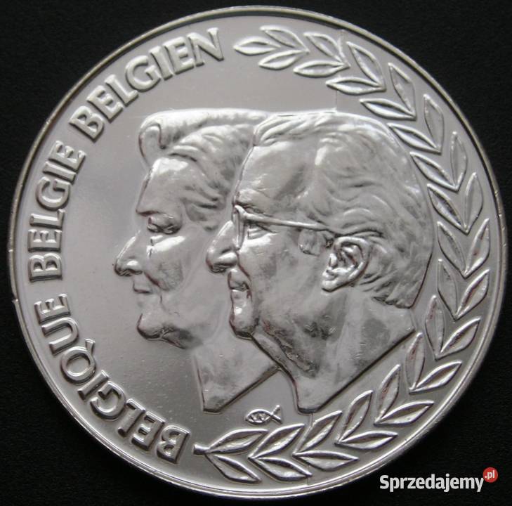 BELGIA 250 FRANKÓW 1999 PARA KRÓLEWSKA SREBRO