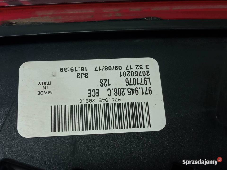 LAMPA TYŁ W KLAPĘ PRAWA EUROPA LED 971945208C