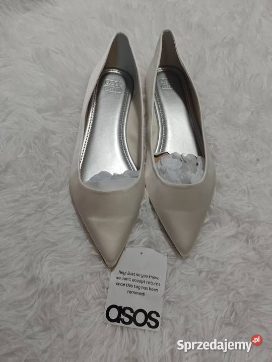40 ASOS Design Ekskluzywne białe baleriny Asos małopolskie Kraków sprzedam