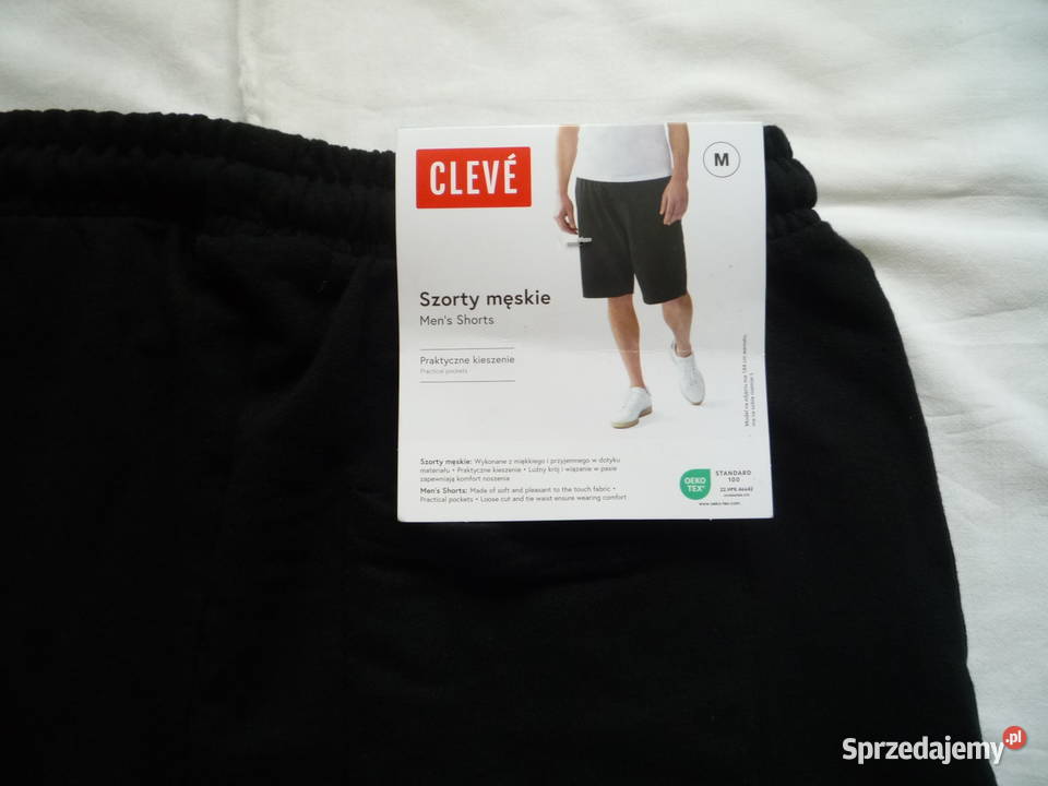 Nowe Cleve M Szorty męskie Czarne Krótkie czarny Szczecin