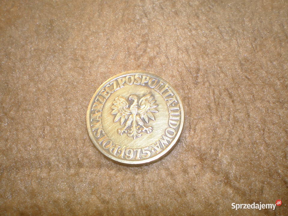 Sprzedam monetę 5 złotych z roku 1975 używana śląskie Piekary Śląskie
