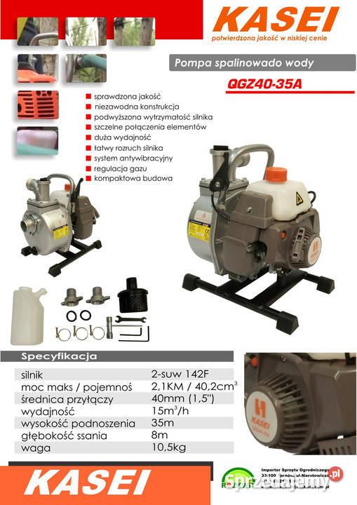 KASEI QGZ4035A KASEI QGZ2530A MOTOPOMPA POMPA Opalenica