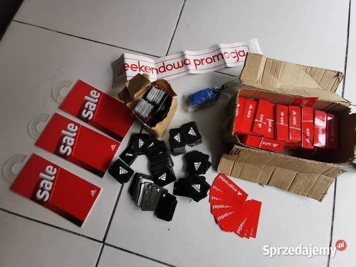 Etykiety dwustronne wyprzedaż sale Adidas Zgierz