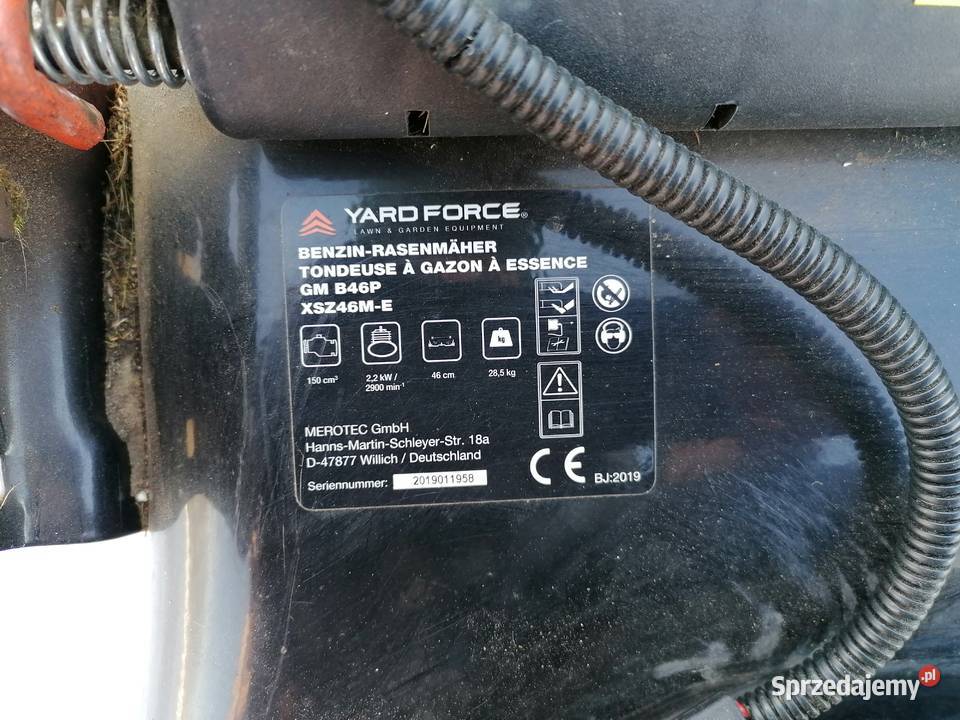 Kosiarka spalinowa Yard Force silnik Przysucha
