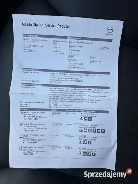 Mazda CX5 z 2021r 20 Benzyna w automacie faktura Rok produkcji 2021 Gdańsk sprzedam