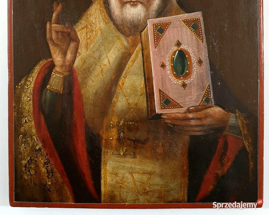 Ikona Święty Mikołaj z Miry Cudotwórca 0327 Warszawa