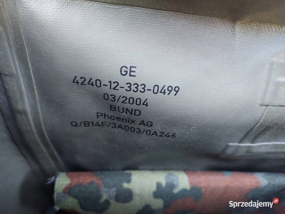 Solidna wojskowa torba bundeswehry na maskę pomorskie